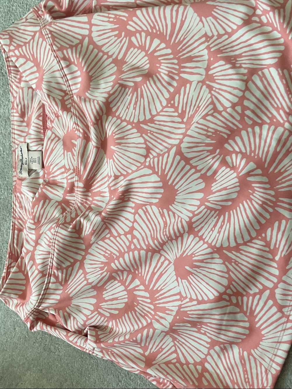 Tommy Bahama Pink and White Floral-Print Golf Skort - Picture 2 of 4